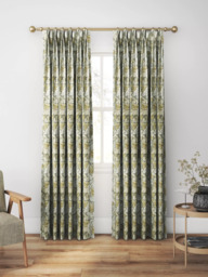 William Morris At Home Acanthus Velvet Made to Measure Curtains or Roman Blind, Flint - thumbnail 5