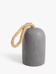 John Lewis Concrete and Resin Doorstop, Grey - thumbnail 1
