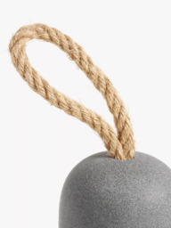 John Lewis Concrete and Resin Doorstop, Grey - thumbnail 2
