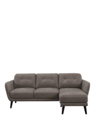 John Lewis Arlo RHF Chaise Leather Sofa, Dark Leg - thumbnail 5