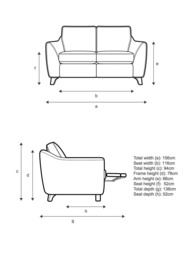 G Plan Vintage The Sixty Eight LHF Small 2 Seater Sofa with Single Footrest Mechanism - thumbnail 2
