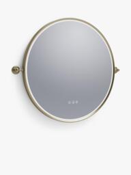 John Lewis Haworth Touch Control Illuminated Circular Bathroom Mirror