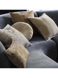 West Elm Classic Cotton Velvet Cushion Cover, Sand - thumbnail 5