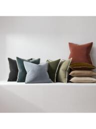 West Elm Classic Cotton Velvet Cushion Cover, Sand - thumbnail 2