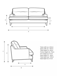 G Plan Vintage Seventy Two Large 4 Leather Seater Sofa, Dark Leg - thumbnail 2