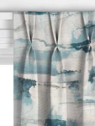 John Lewis Shiomi Made to Measure Curtains or Roman Blind, Teal - thumbnail 5