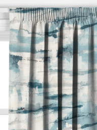 John Lewis Shiomi Made to Measure Curtains or Roman Blind, Teal - thumbnail 2