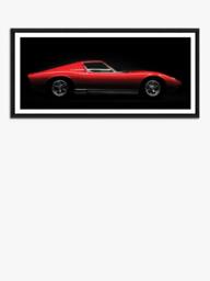 Brookpace Lascelles Lamborghini Miura Bertone Framed Photographic Print, 51 x 101.5cm, Red/Black