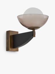 MADE Layla Glass Orb Wall Light, Black - thumbnail 2