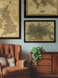 Brookpace Lascelles 'London, England, 1843' Map Framed Print, 50 x 71cm - thumbnail 2