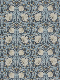 William Morris At Home Pimpernel Velvet Made to Measure Curtains or Roman Blind, Indigo
