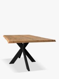 John Lewis Ripley Fixed Dining Table, Natural Edge, Solid Oak Natural Oil - thumbnail 3