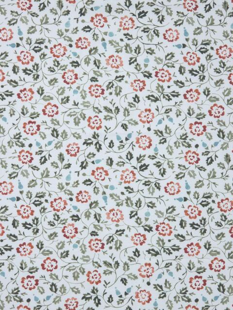 John Lewis Marlow Cotton Made to Measure Curtains or Roman Blind, Avocado Multi - image 1