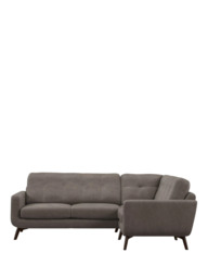 John Lewis Barbican RHF Chaise Leather Corner Sofa, Dark Leg - thumbnail 5
