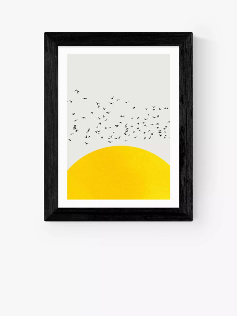EAST END PRINTS Kubistika 'A Thousand Birds' Framed Print - image 1