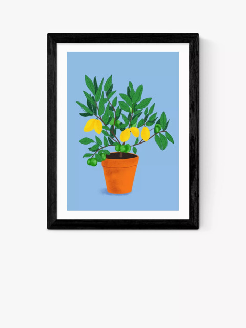 EAST END PRINTS Sifa Mustafa 'When Life Gives You Lemons' Framed Print - image 1