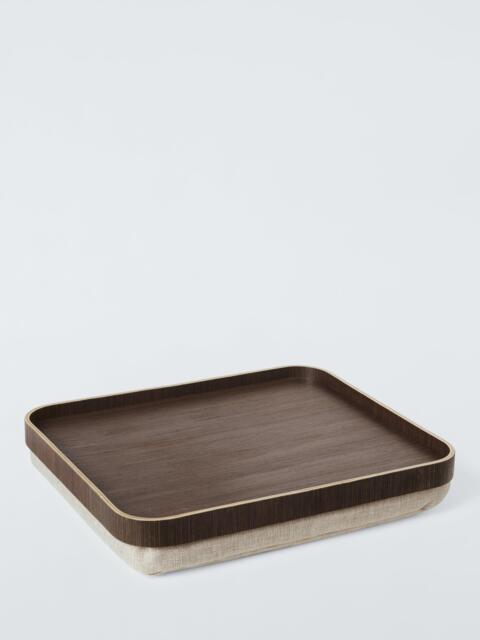 John Lewis Cushioned Lap Tray, Walnut Veneer - image 1
