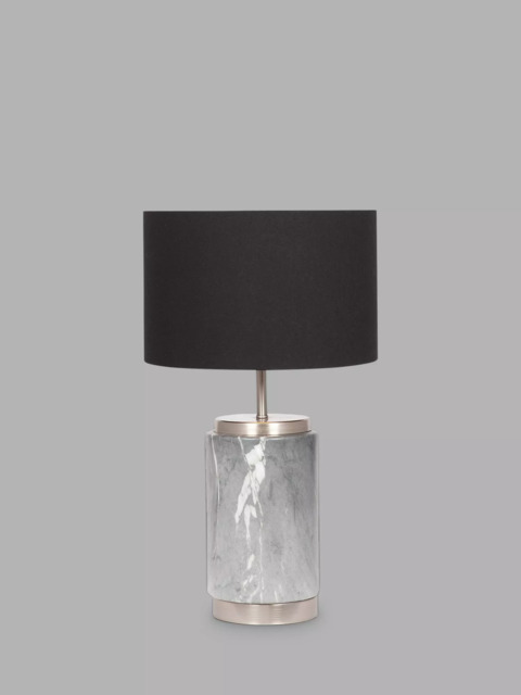 Pacific Marble Effect Table Lamp, Grey - image 1
