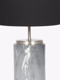 Pacific Marble Effect Table Lamp, Grey - thumbnail 3