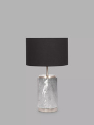 Pacific Marble Effect Table Lamp, Grey - thumbnail 1