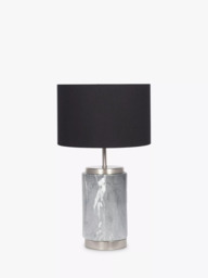 Pacific Marble Effect Table Lamp, Grey - thumbnail 2