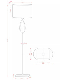 John Lewis Tom Floor Lamp, Chrome - thumbnail 5