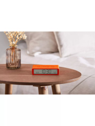 Lexon Flip Classic LCD Digital Alarm Clock, Orange - thumbnail 5