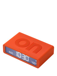 Lexon Flip Classic LCD Digital Alarm Clock, Orange - thumbnail 2