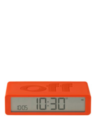 Lexon Flip Classic LCD Digital Alarm Clock, Orange - thumbnail 1