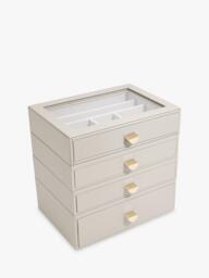 Stackers Glass Lid 4 Drawer Jewellery Box - thumbnail 3