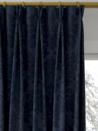 Sanderson Lymington Damask Made to Measure Curtains or Roman Blind, Indigo - thumbnail 4
