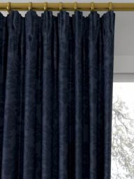 Sanderson Lymington Damask Made to Measure Curtains or Roman Blind, Indigo - thumbnail 2
