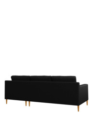 John Lewis Draper II RHF Chaise Leather Sofa, Light Leg - thumbnail 4