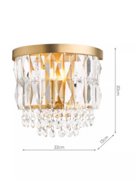 Laura Ashley Rhosill Wall Light, Matt Antique Brass - thumbnail 4