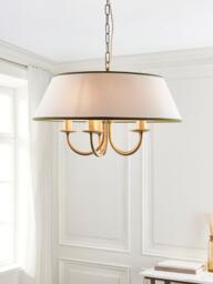 John Lewis Trevelyan Pendant Ceiling Light, Antique Brass/Avocado - thumbnail 6