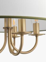 John Lewis Trevelyan Pendant Ceiling Light, Antique Brass/Avocado - thumbnail 4