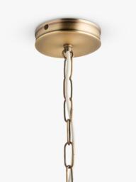 John Lewis Trevelyan Pendant Ceiling Light, Antique Brass/Avocado - thumbnail 5