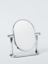 John Lewis Heritage Freestanding Oval Mirror, Chrome - thumbnail 1