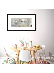 John Lewis Natasha Barnes Pastels Styrene Lines Abstract Framed Print & Mount, 64.5 x 114.5cm, Multi - thumbnail 2