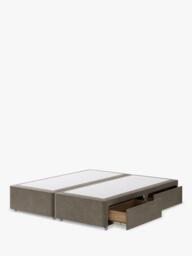 Hypnos Non-Sprung Upholstered 4 Drawer Divan Base, Super King Size - thumbnail 2
