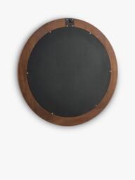 Laura Ashley Tate Round Wood Wall Mirror, 60cm, Dark Stain - thumbnail 4