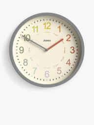 Jones Clocks Kids' Analogue Wall Clock, 25cm - thumbnail 1