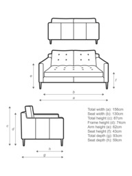 John Lewis Draper II Medium 2 Seater Leather Sofa, Dark Leg - thumbnail 2