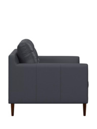 John Lewis Draper II Medium 2 Seater Leather Sofa, Dark Leg - thumbnail 3