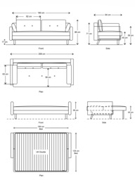 Swyft Model 04 Large 3 Seater Double Sofa Bed - thumbnail 2