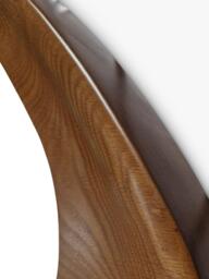 Yearn Dara Oak Wood Wall Mirror, 120 x 80cm, Walnut - thumbnail 3