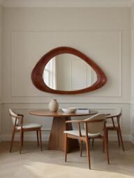 Yearn Dara Oak Wood Wall Mirror, 120 x 80cm, Walnut - thumbnail 2