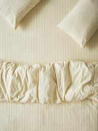 Piglet in Bed Slumber Stripe Cotton Fitted Sheet - thumbnail 1