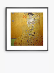 John Lewis Gustav Klimt 'Portrait of Adele Bloch-Bauer I' Framed Print & Mount, 60 x 60cm, Gold/Multi - thumbnail 1