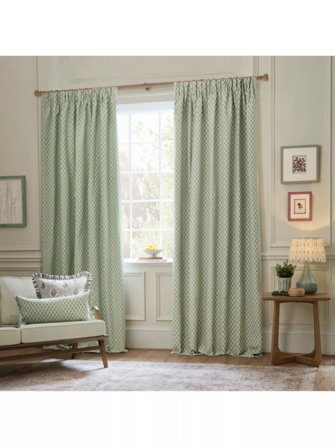 Sanderson Hutton Pair Lined Pencil Pleat Curtains - image 1